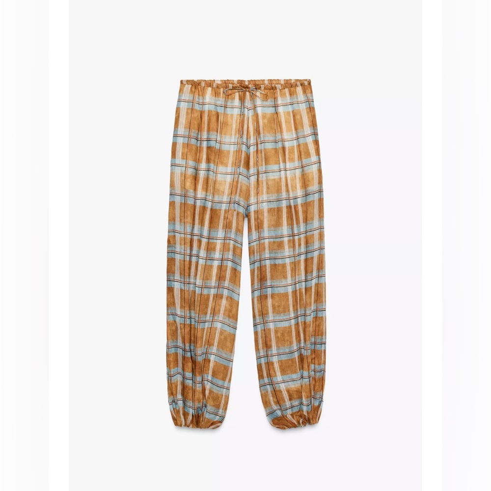 Check balloon pants - Picture 3 of 7